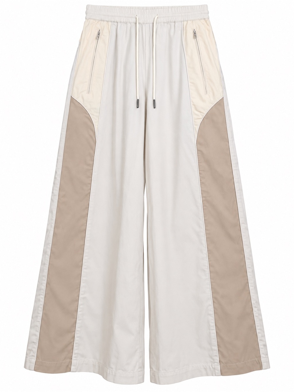BDG Urban Outfitters Wide-Leg Drawstring Pants with Tan Side Panels